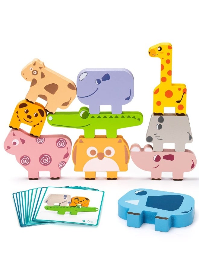 Montessori Toys for 1 2 3 4 Year Old Year, Wooden Blocks Sorting & Stacking Toys Gifts for 2-4 Year Old Girl Boy Toddlers, Kids Preschool Educational Toys Fine Motor Skills Learning Games