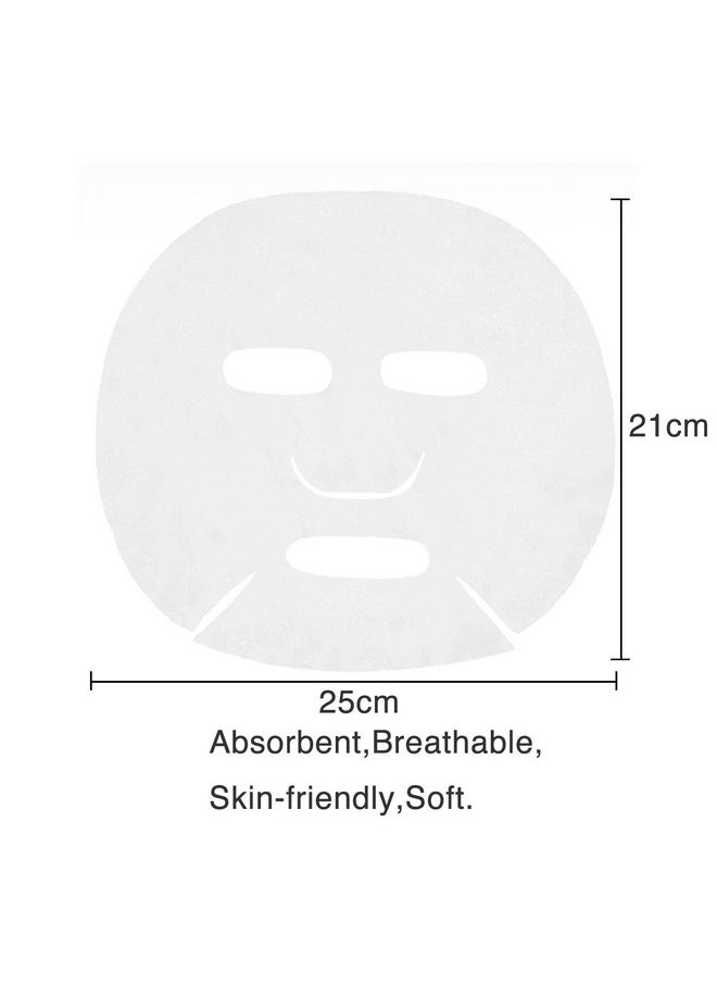 100 pcs Compressed Facial Mask Sheet Beauty DIY Disposable Mask Paper Natural Cotton Skin Care Wrapped Masks Normal Thick，Get a Small Mask Bowl Free