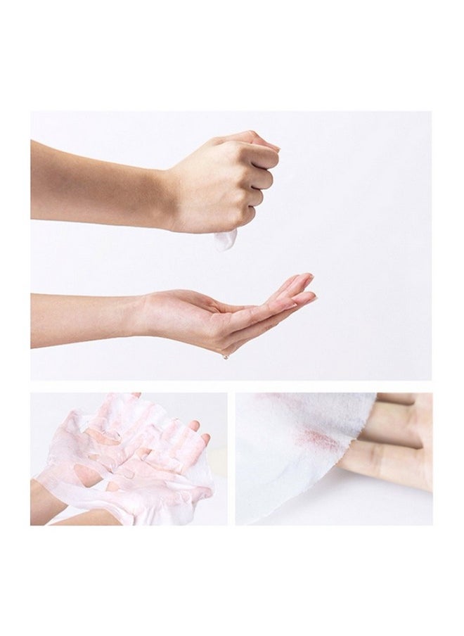 100 pcs Compressed Facial Mask Sheet Beauty DIY Disposable Mask Paper Natural Cotton Skin Care Wrapped Masks Normal Thick，Get a Small Mask Bowl Free