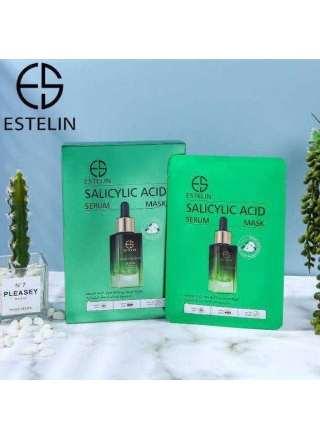 Salicylic acid pore refining serum mask 10pcs 25ml