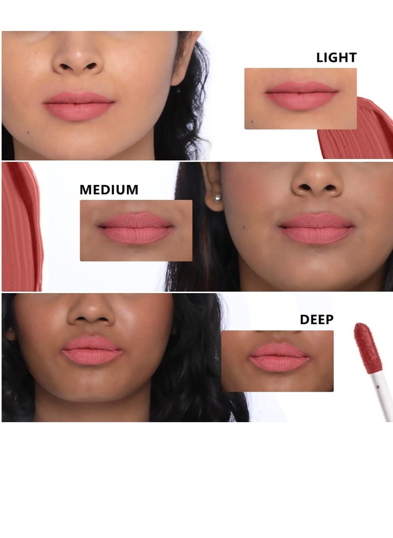 Liquid Lipstick  Non Drying  Smudge Proof  100% Vegan and Cruelty Free  Lychee licious   121