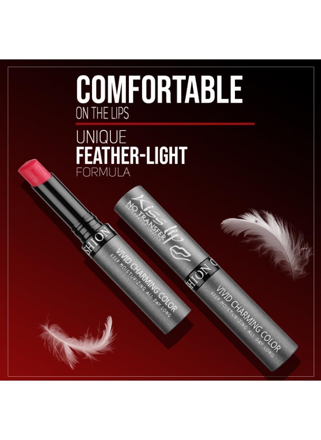 Kiss Lip No Transfer Lipstick Waterproof Smudgeproof Long Lasting Combo Reddle & Mineral