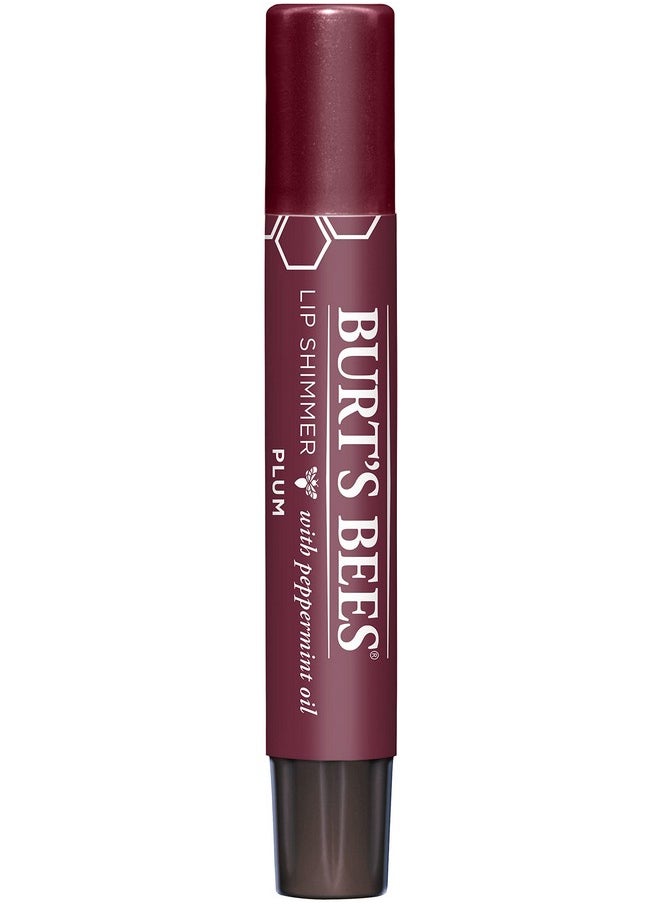 Burt's Bees® 100% Natural Origin Moisturizing Lip Shimmer, Plum, 1 Tube (Package May Very)