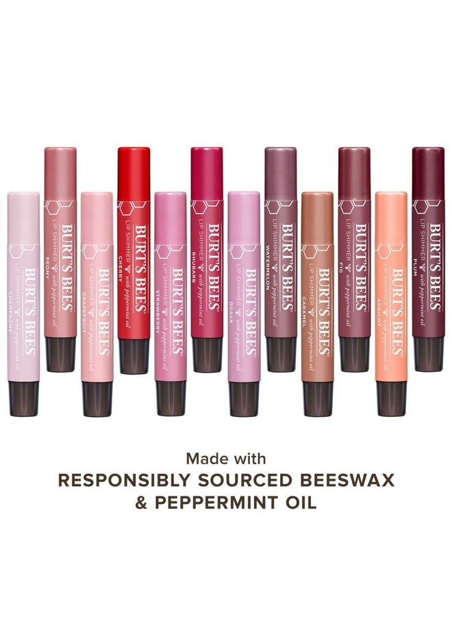 Burt's Bees 100% Natural Moisturizing Lip Shimmer, Guava, 1 Tube