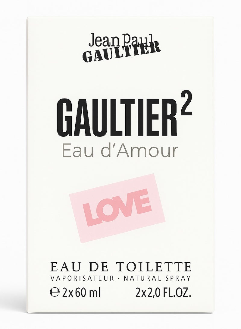 Gaultier 2 Eau d' Amour Love Edt 120mlml