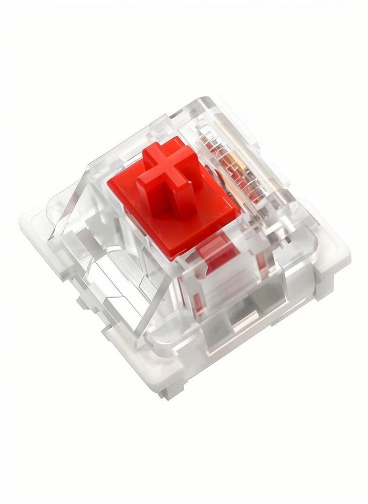 110pcs Outemu Keyboard Switch 3Pin Linear Tactile Clicky Switches for Mechanical Keyboards Red  Switch