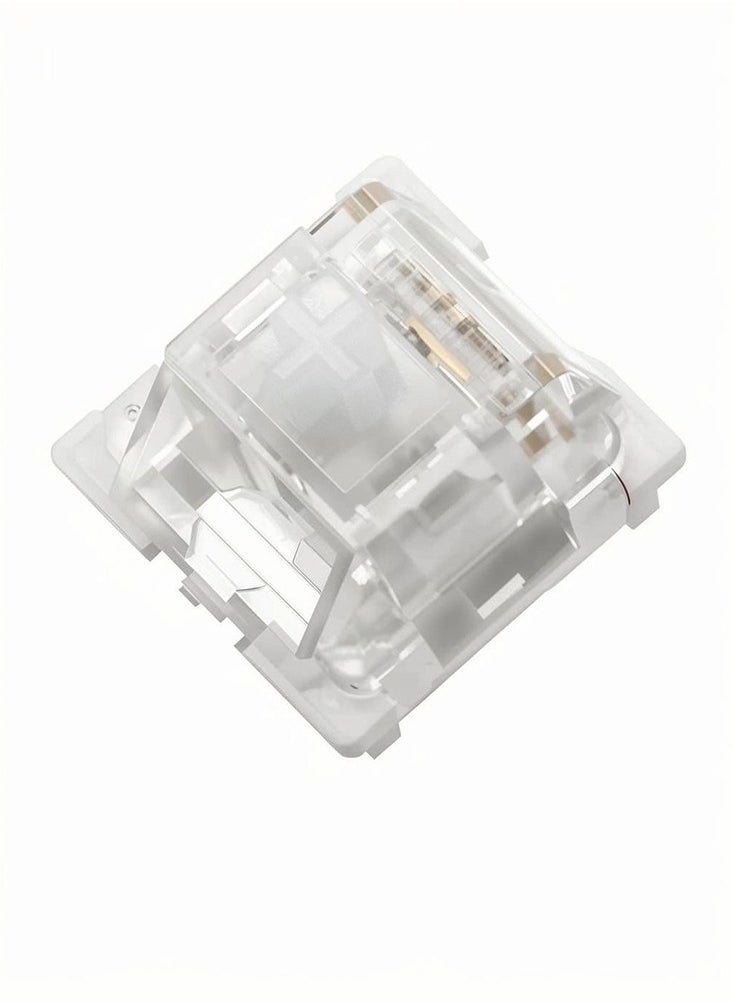 White Silent Switch 3-Pin Linear Tactile Clicky Switches Mechanical Keyboard Low-Noise RGB Gaming Axles