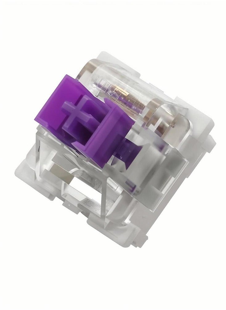 110pcs Outemu Keyboard Switch Mechanical Keyboard Game Switch Keyboard 3-Pin Click Switch Linear Tactile Dustproof Purple Switchs