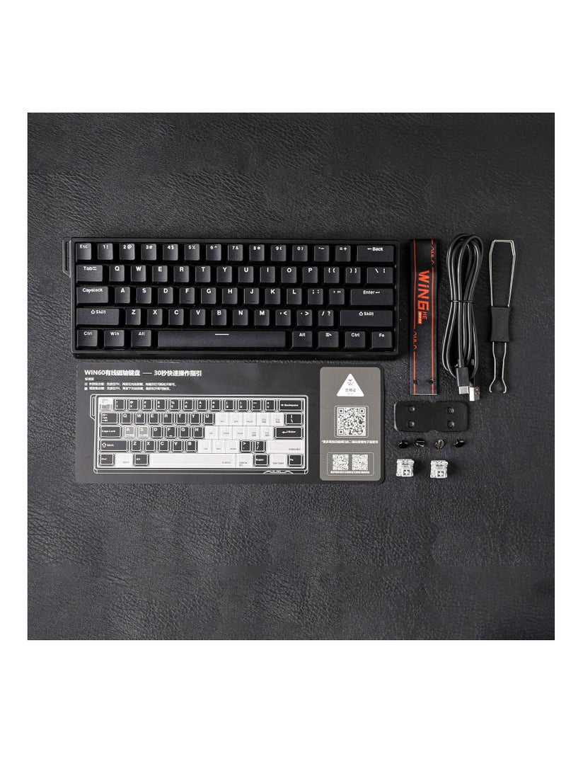 EPOMAKER AULA WIN60 HE 60% Wired Magnetic Keyboard with Adjustable Actuation, 8000 Hz Polling Rate