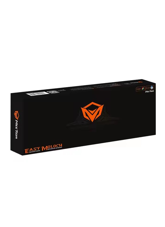 Meetion MK01 Premium Design, Full key Anti-Ghosting RGB Backlit, 12 Multimedia Shortcuts, Plug & Play, System Compatible OUTEMU Mechanical Wired Gaming Keyboard