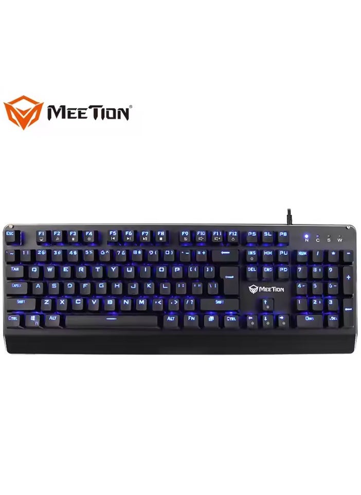 Meetion MK01 Premium Design, Full key Anti-Ghosting RGB Backlit, 12 Multimedia Shortcuts, Plug & Play, System Compatible OUTEMU Mechanical Wired Gaming Keyboard