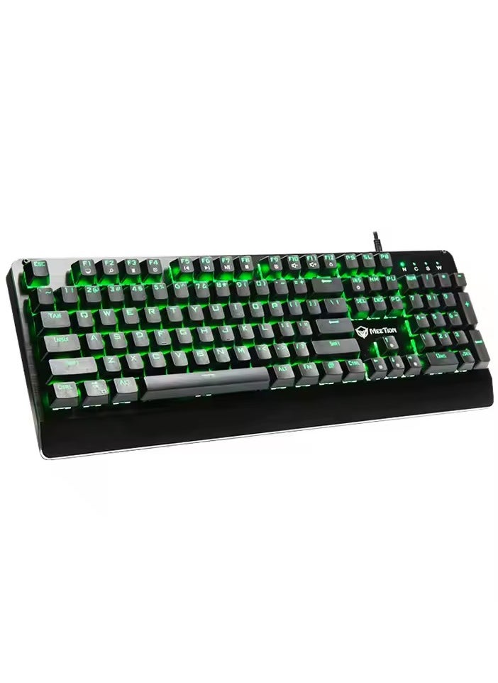 Meetion MK01 Premium Design, Full key Anti-Ghosting RGB Backlit, 12 Multimedia Shortcuts, Plug & Play, System Compatible OUTEMU Mechanical Wired Gaming Keyboard