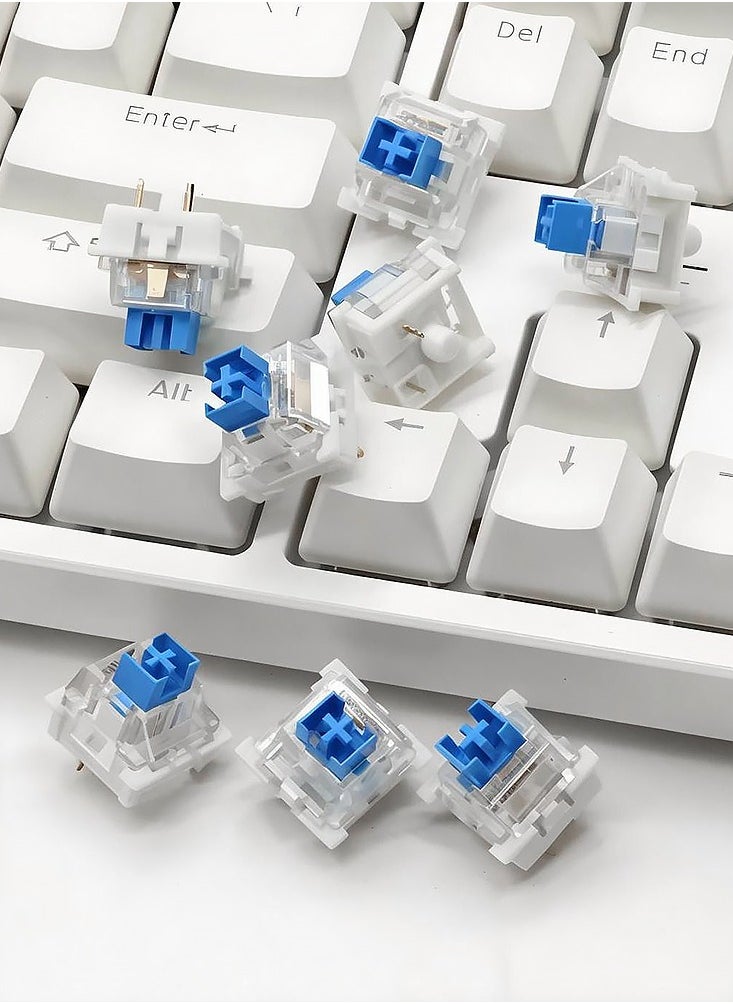 3-pin Clicky Linear Tactile Keyboard Switch RGB LED SMD Game Console With MX Switch Outemu Mechanical Keyboard Dust-proof Blue Switch 110Pcs