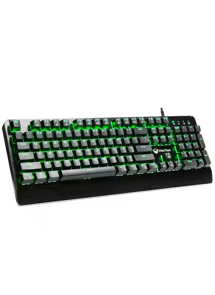 Meetion MK01 Exclusive Design, Full key Anti-Ghosting RGB Backlit, 12 Multimedia Shortcuts, Plug & Play, System Compatible OUTEMU Mechanical Wired Gaming Keyboard