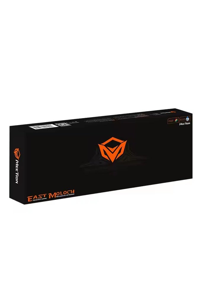Meetion MK01 Exclusive Design, Full key Anti-Ghosting RGB Backlit, 12 Multimedia Shortcuts, Plug & Play, System Compatible OUTEMU Mechanical Wired Gaming Keyboard
