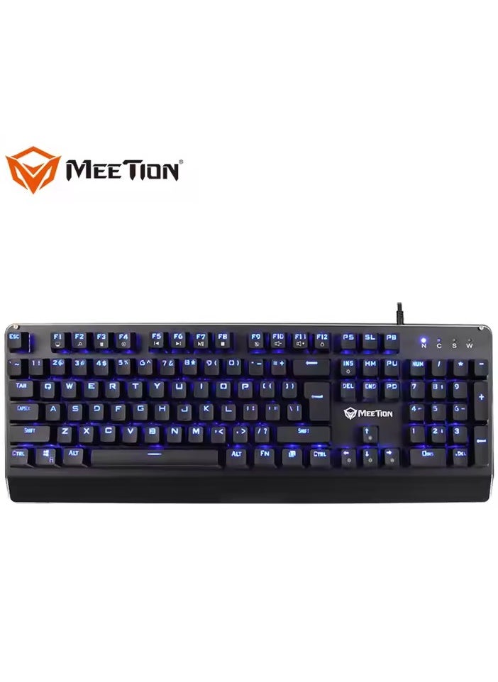 Meetion MK01 Exclusive Design, Full key Anti-Ghosting RGB Backlit, 12 Multimedia Shortcuts, Plug & Play, System Compatible OUTEMU Mechanical Wired Gaming Keyboard