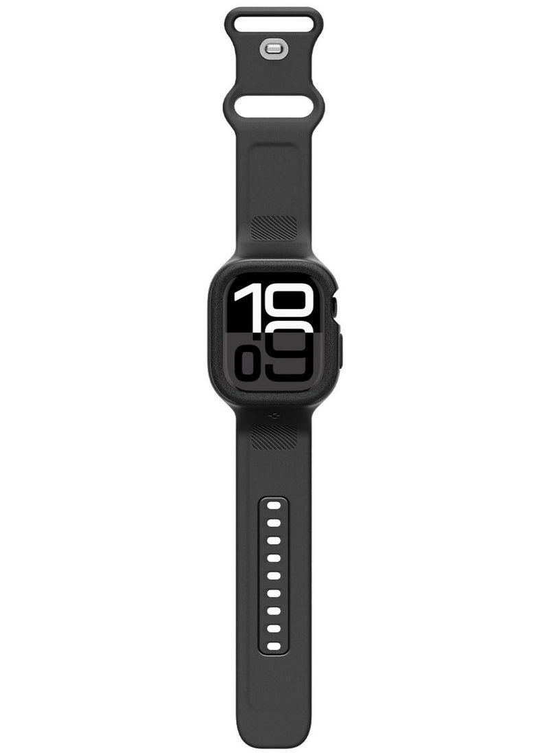 Vault Pro for Apple Watch Series 10 (46mm) Case with Band Protective TPU Cover with Strap- Matte Black