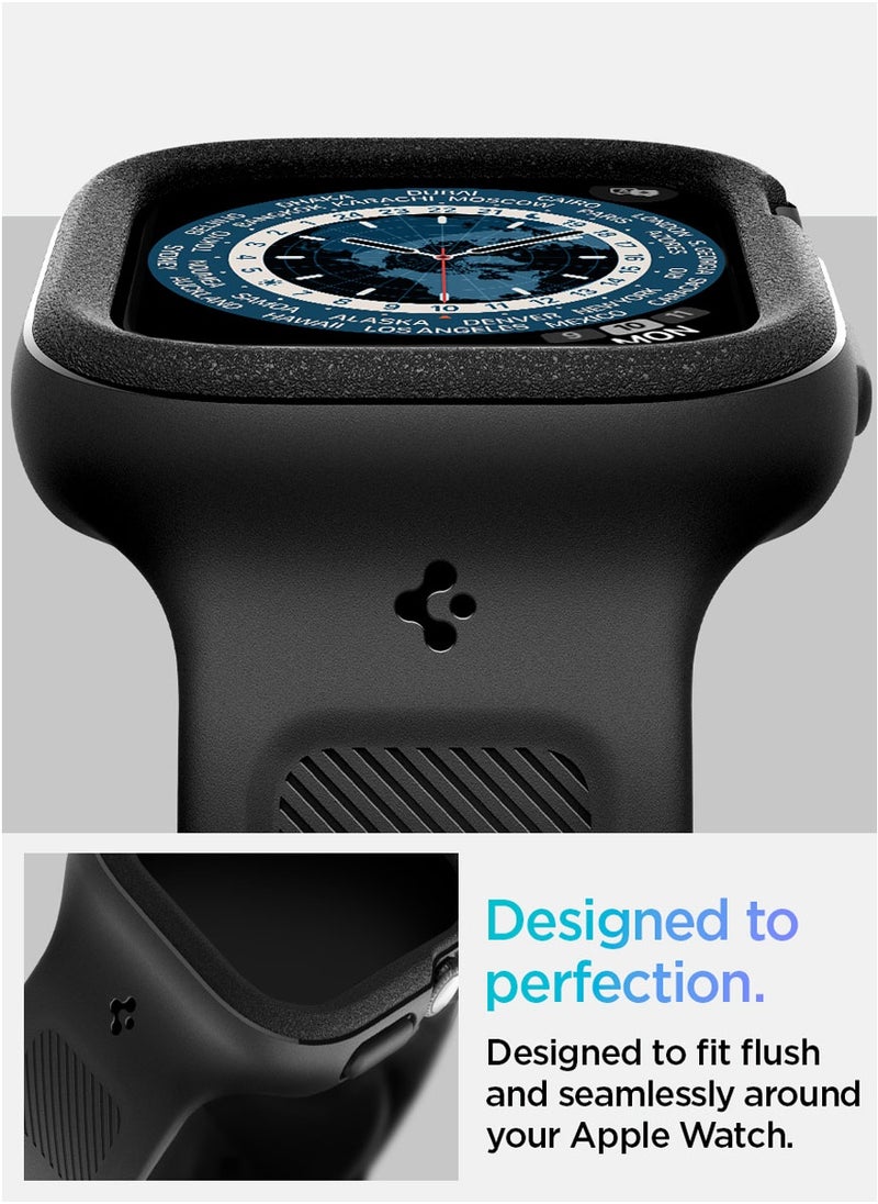 Vault Pro for Apple Watch Series 10 (46mm) Case with Band Protective TPU Cover with Strap- Matte Black