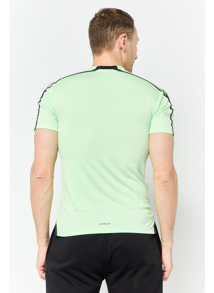 Men Sportswear Fit Short Sleeve Training T-Shirt, Light Green