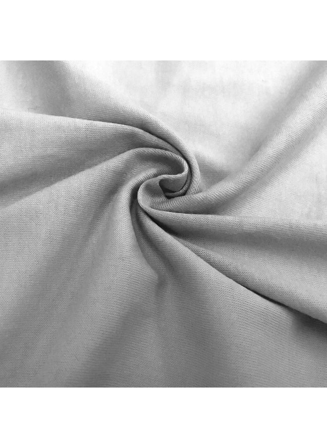 American Baby Company 2 Pack Printed 100% Cotton Jersey Knit Fitted Crib Sheet for Standard Crib and Toddler Mattresses, Super Stars and Gray, for Boys and Girls