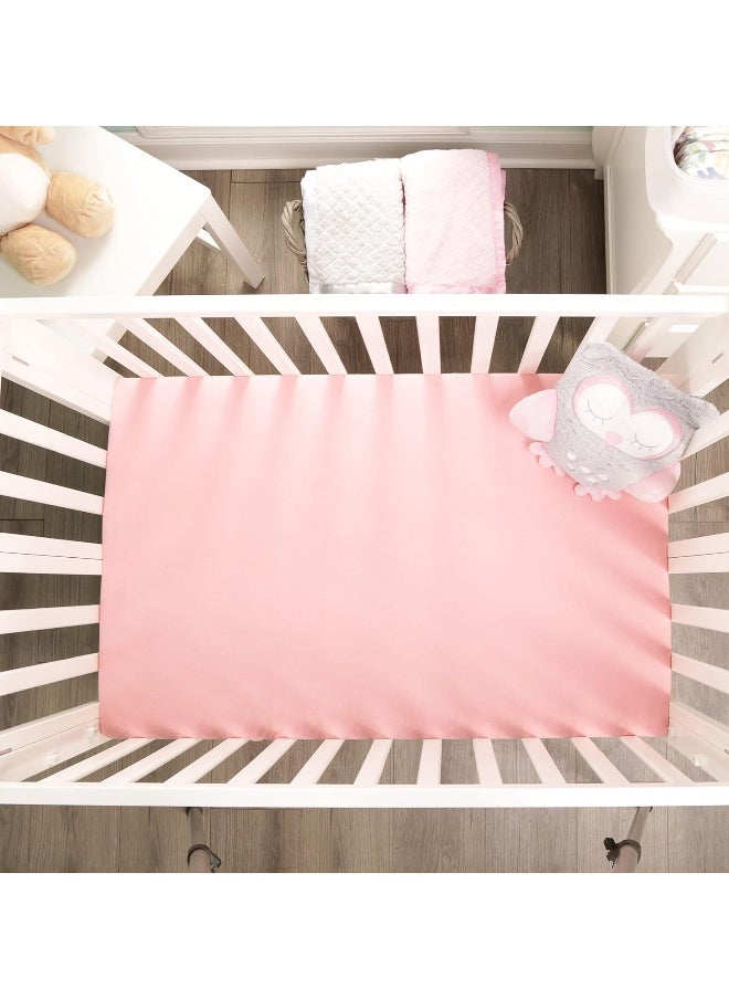 2 Pack n Play Mattress Sheets – 100% Jersey Knit Cotton Soft Portable Crib Mattress Sheet for Girls with Pink and Yellow Precious Moments Design