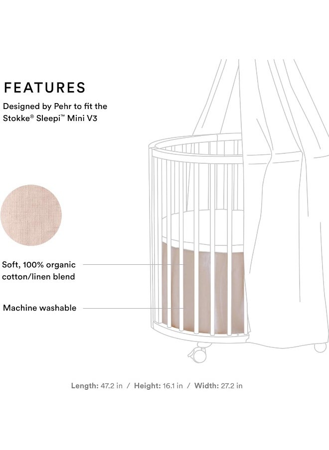 Stokke SLEEPI Mini Bed Skirt Pehr V3 Blush