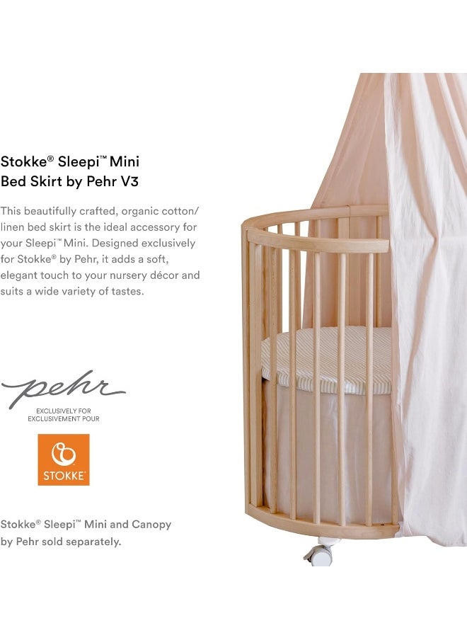 Stokke SLEEPI Mini Bed Skirt Pehr V3 Blush