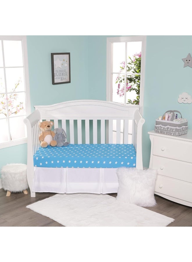 2 Pack Fitted Crib Sheets for Boys in 100% Jersey Knit Cotton –Boy’s Crib Mattress Sheets in Celestial Themes