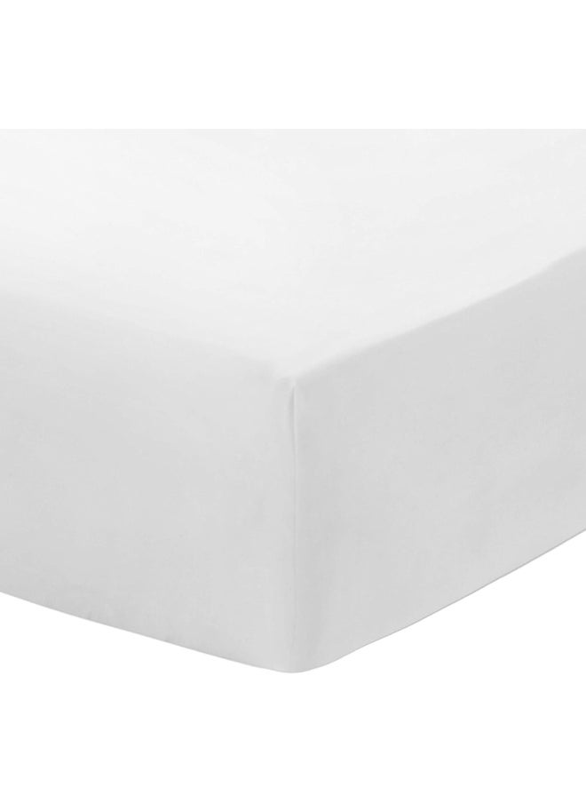 Everyday Kids 2-Pack Fitted Crib Sheets, 100% Soft Breathable Microfiber Baby Sheet, Fits Standard Size Crib Mattress 28in x 52in, White Nursery Sheet and Navy Nursery Sheet