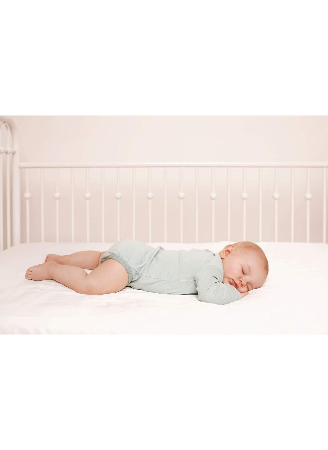 Pure Bamboo (White) - Sheets - Fitted Crib Sheet - Made of 100% Organic - Fits Standard Size Crib Mattress - Incredibly Soft, Breathable and Hypoallergenic - Unisex Design (White)