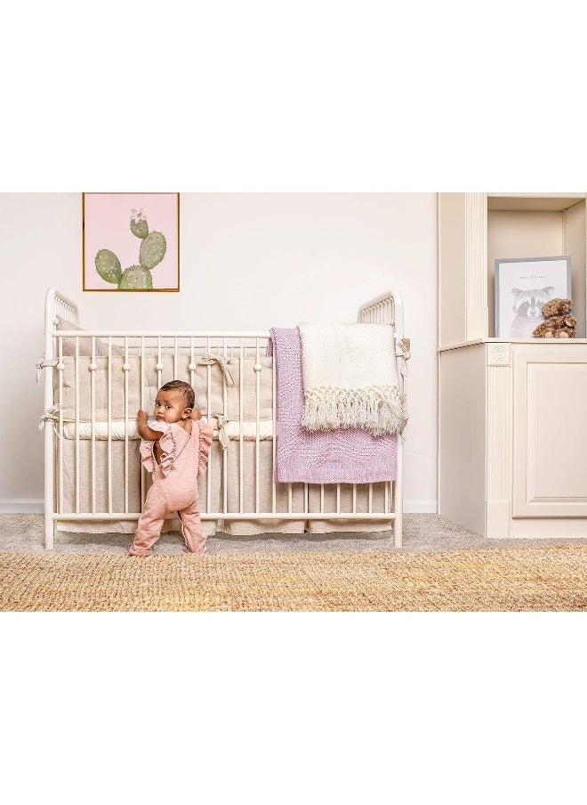 Pure Bamboo (White) - Sheets - Fitted Crib Sheet - Made of 100% Organic - Fits Standard Size Crib Mattress - Incredibly Soft, Breathable and Hypoallergenic - Unisex Design (White)
