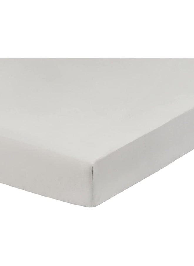 Everyday Kids Fitted Crib Sheet, 100% Soft Breathable Microfiber Baby Sheet, Fits Standard Size Crib Mattress 28in x 52in, Gray Nursery Sheet