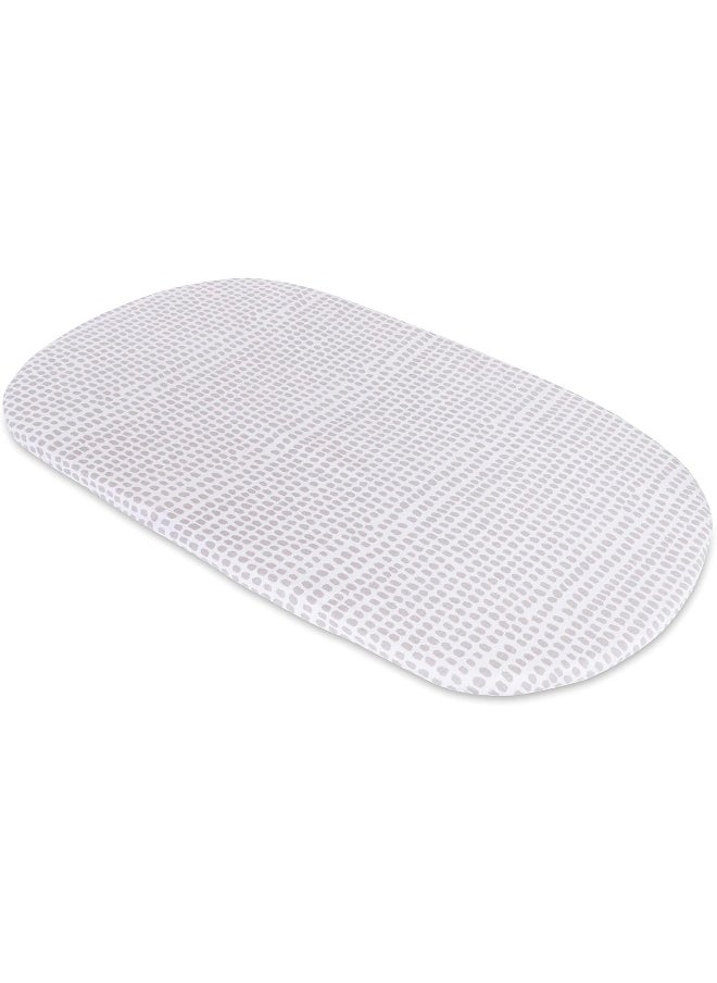 Ely's & Co. Waterproof Bassinet Sheet, No Need for Bassinet Mattress Pad Cover, 2 Pack Taupe Splash Stripes, Unisex for Baby Boy and Baby Girl