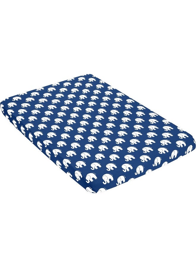 Pack n Play Playard Sheets Set | 3 Pack | 100% Super Soft Jersey Knit Cotton (150 GSM) | Portable Mini Crib Mattress Fitted Sheet for Boys & Girls