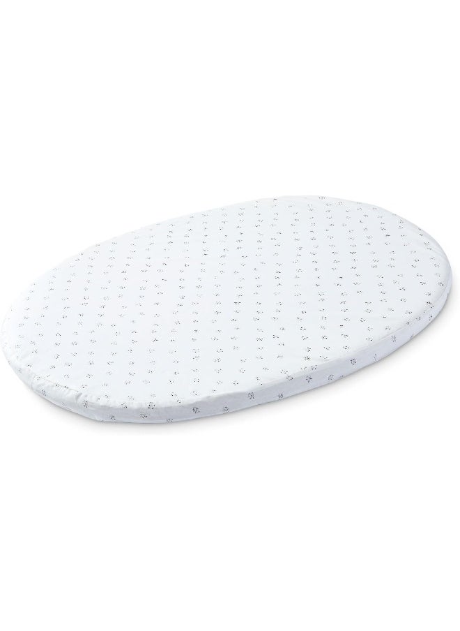 Stokke Sleepi Mini Fitted Sheet by Pehr, Grey Dotty