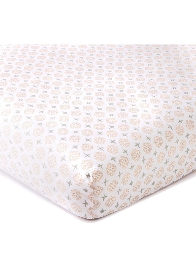 Levtex Baby - Skylar Crib Bed Set - Baby Nursery Set - Blush - Soft Cascading Ruffles - 4 Piece Set Includes Quilt, Fitted Sheet, Wall Decal & Crib Skirt/Dust Ruffle