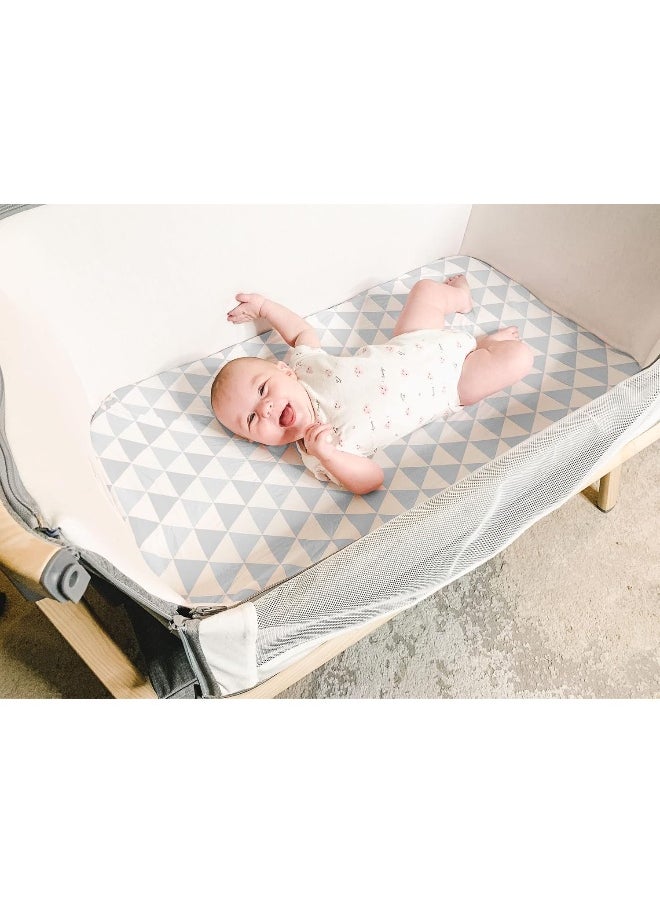 Bassinet Bed Sheets – Premium Bassinet Fitted Sheet for Halo, Mika Micky, Maxi COSI & Others - 4 Pack 100% Jersey Knit - Bassinet Bedding for Standard Size Oval or Halo Bassinet Pads for Boys & Girls
