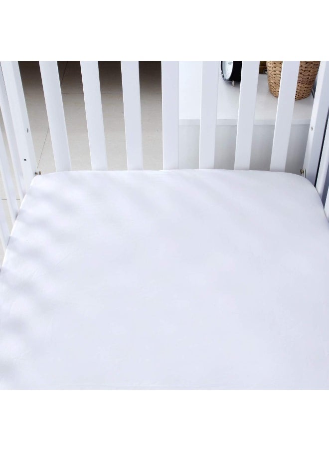 Biloban Crib Sheets 2 Pack, Fitted Crib Sheet for Standard Crib Mattress, Cozy Toddler Sheets for Boys and Girls, Machine Washable, Microfiber, Grey & White