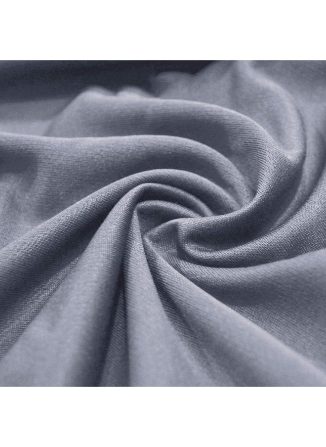 Biloban Crib Sheets 2 Pack, Fitted Crib Sheet for Standard Crib Mattress, Cozy Toddler Sheets for Boys and Girls, Machine Washable, Microfiber, Grey & White
