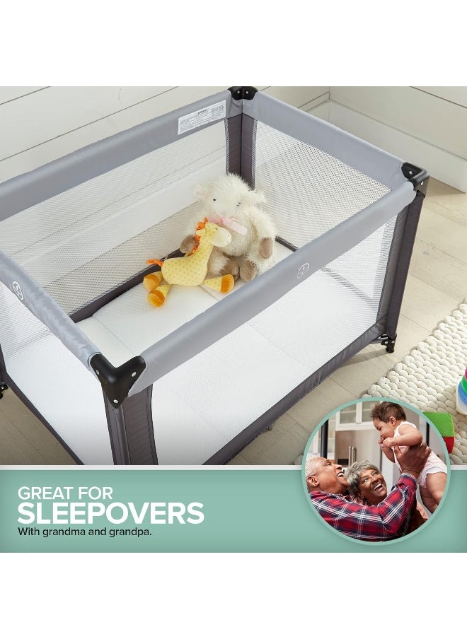 Stock Your Home Foldable Travel Pack n Play Mattress Pad with Bag