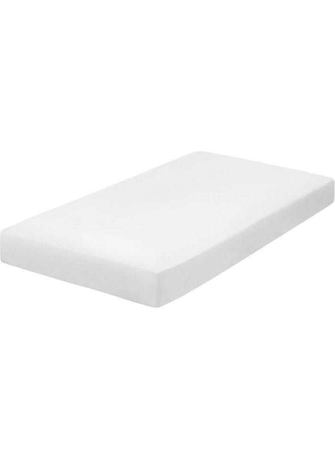 Everyday Kids 2 Pack Fitted Boys Crib Sheet, 100% Soft Microfiber, Breathable and Hypoallergenic Baby Sheet, Fits Standard Size Crib Mattress 28in x 52in, Nursery Sheet - Space/White