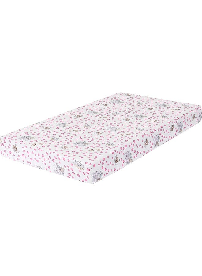 Precious Moments Noah’s Ark Fitted Crib Sheet 2 Pack for Baby Girl by Everyday Kids