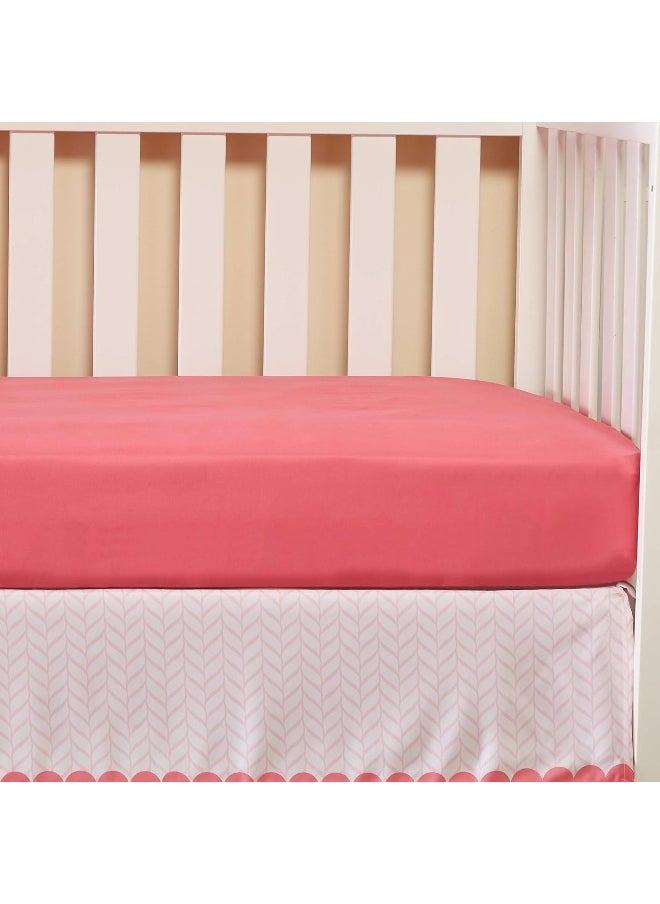 Precious Moments Noah’s Ark Fitted Crib Sheet 2 Pack for Baby Girl by Everyday Kids