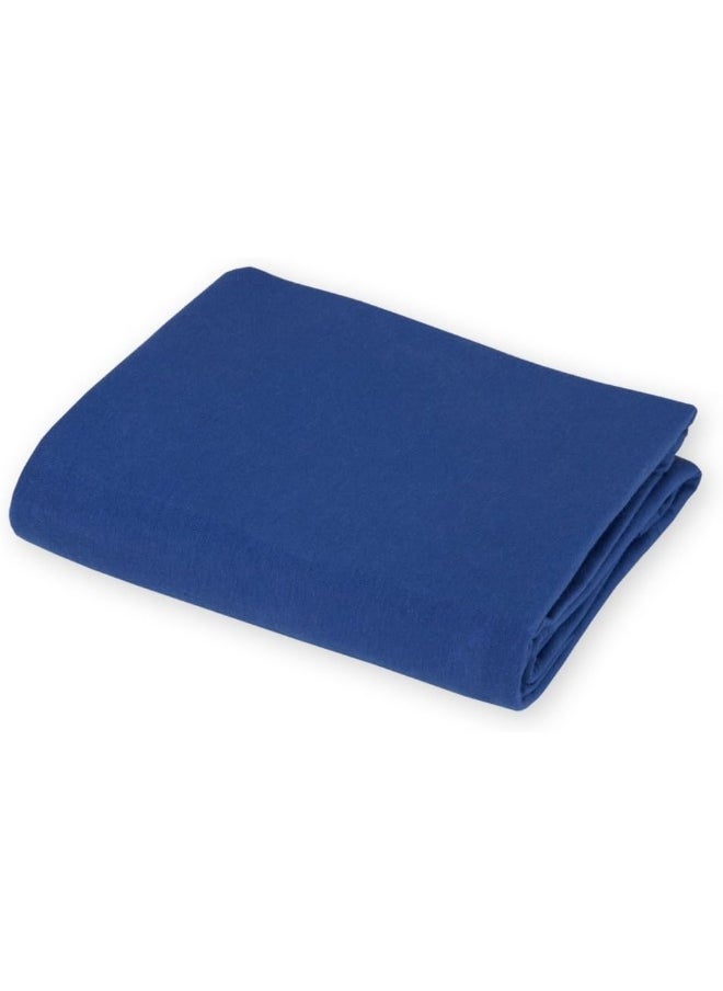 American Baby Company Supreme 100% Natural Cotton Jersey Knit Fitted Crib Sheet for Standard Crib and Toddler Mattresses, Royal, Soft Breathable, for Boys