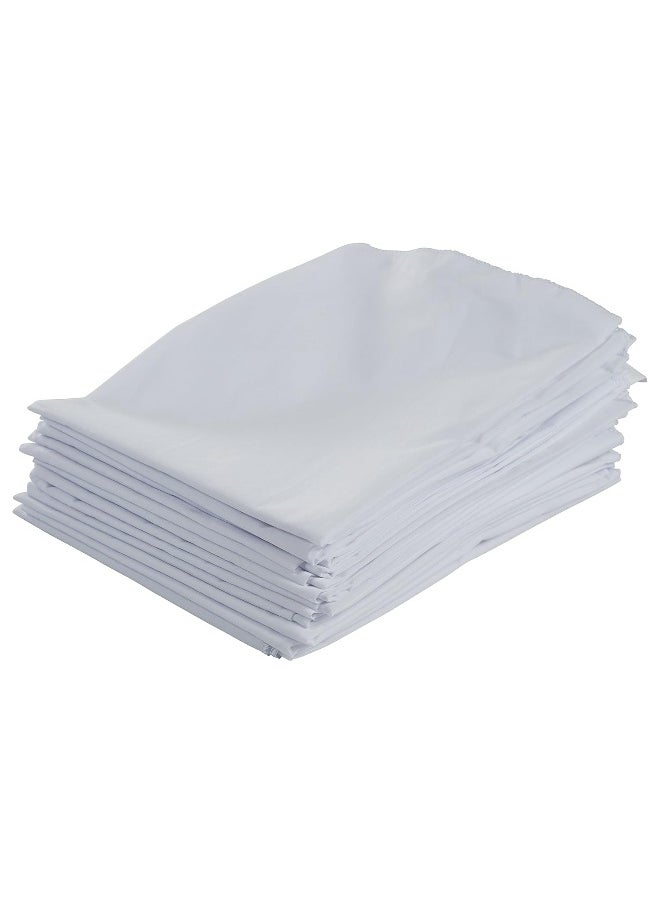 ECR4Kids Cot Sheet, Standard Size, Rest Time Accessories, White, 12-Pack