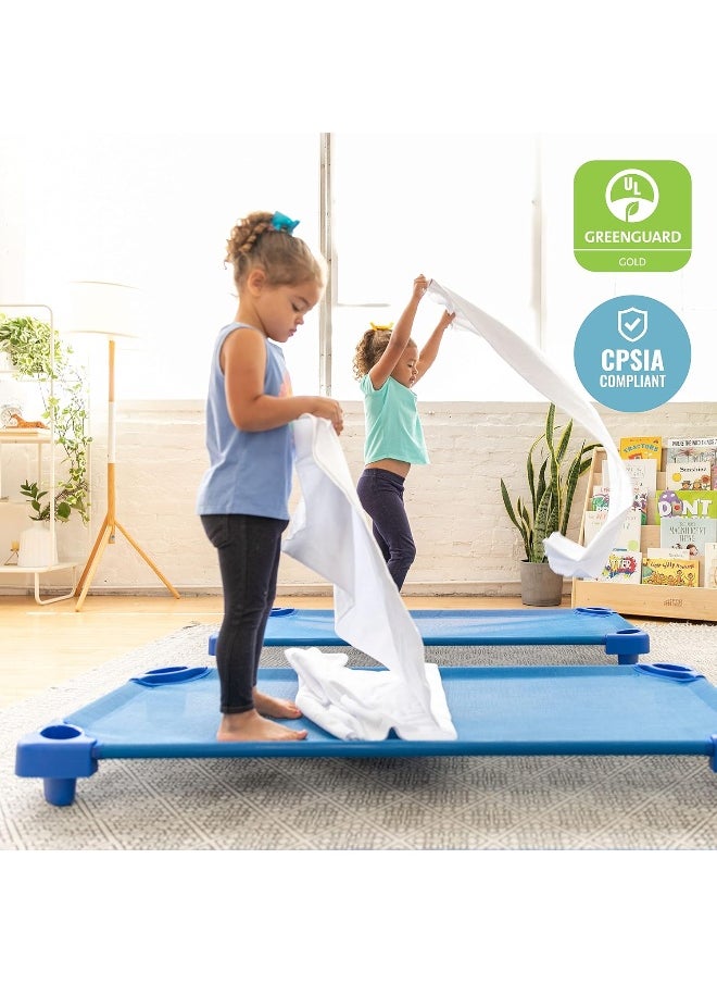 ECR4Kids Cot Sheet, Standard Size, Rest Time Accessories, White, 12-Pack