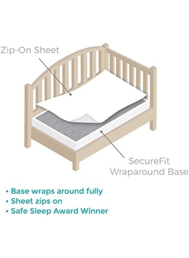 QuickZip Crib Sheet Set - Faster, Safer, Easier Baby Crib Sheet