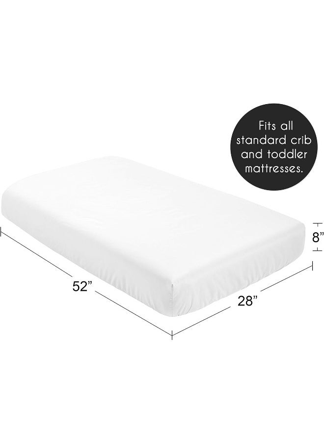 Sweet Jojo Designs Fitted Crib Sheet for White and Coral Diamond Baby/Toddler Bedding - Solid Coral
