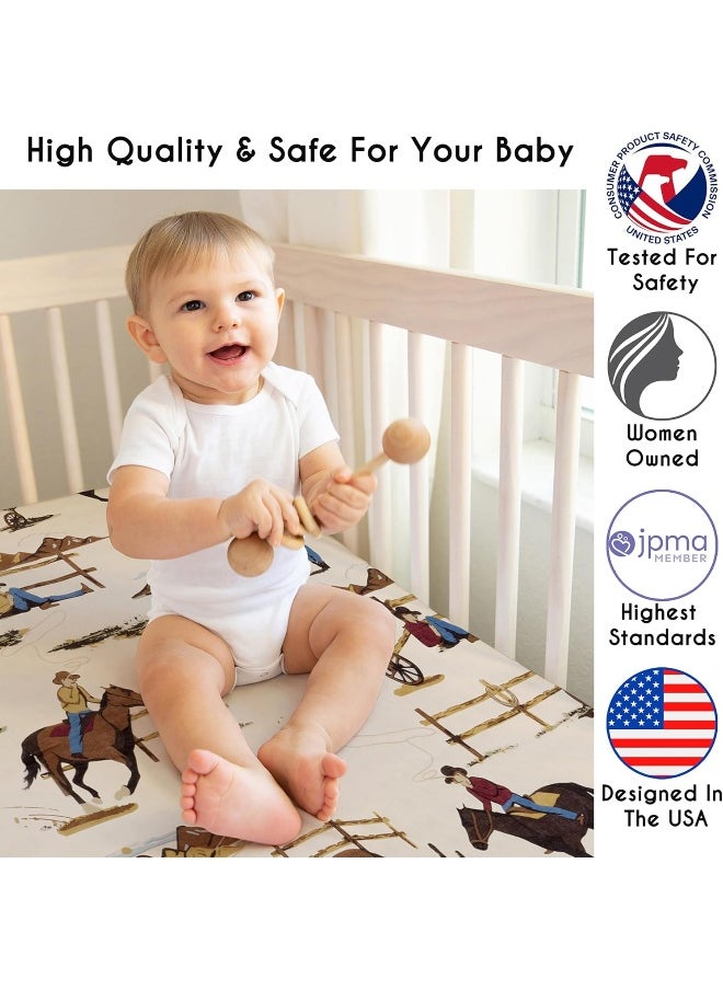 Sweet Jojo Designs Fitted Crib Sheet for Wild West Cowboy Bedding Sets