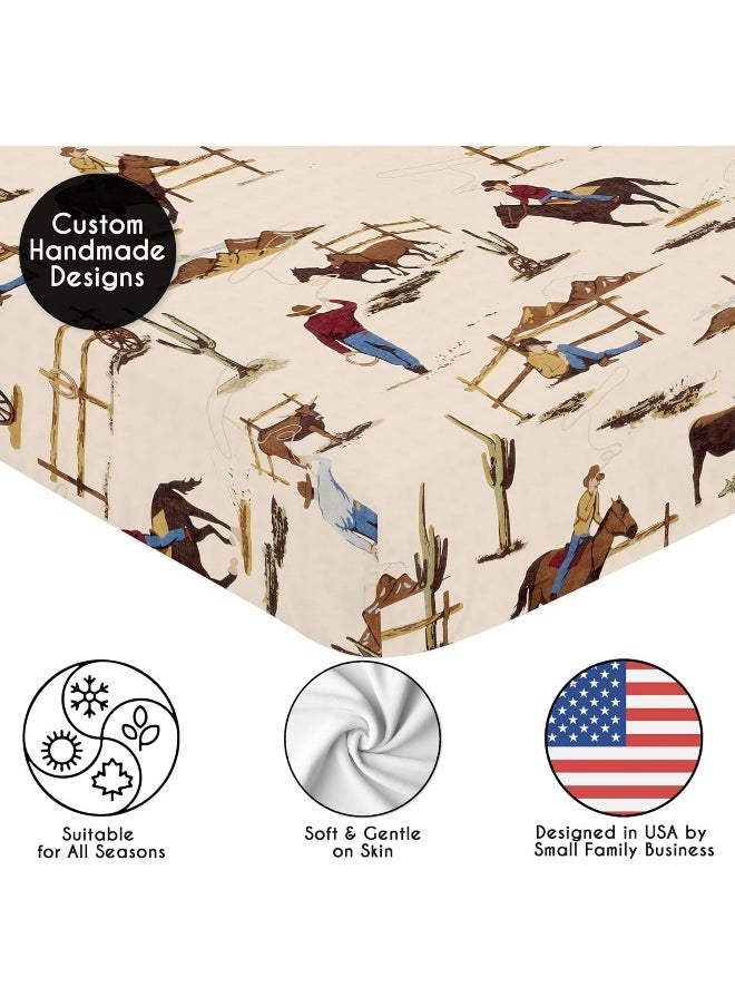 Sweet Jojo Designs Fitted Crib Sheet for Wild West Cowboy Bedding Sets